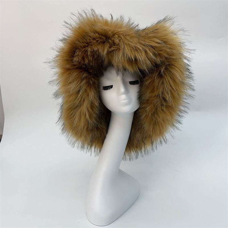 Fashionable Raccoon Fur Hat - Stylish Winter Accessory for Women 2025 - Buy Center