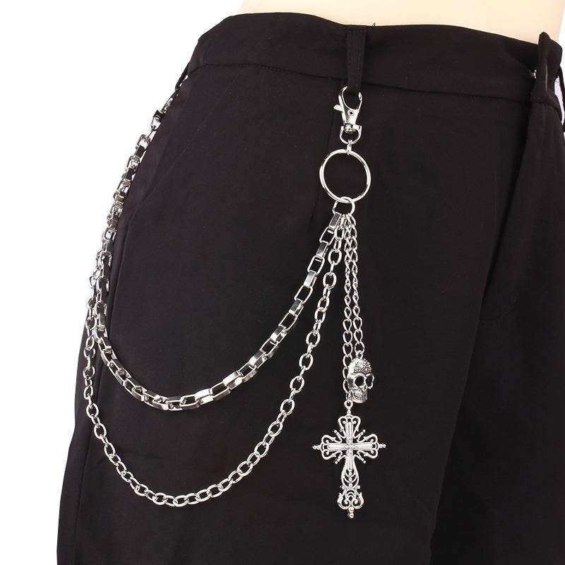 Buycenter Layered Retro Skull Body Chain - Unique Metal Jewelry - Buy Center