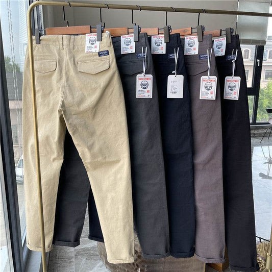 Men's Brushed Twill Casual Pants - Comfortable Cotton Fit, Trendy Styles - Buy Center