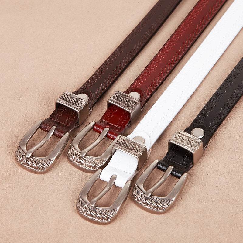 Women's Casual Pin Buckle Belt - Stylish Leather for Fall & Winter - Buy Center
