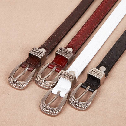 Women's Casual Pin Buckle Belt - Stylish Leather for Fall & Winter - Buy Center