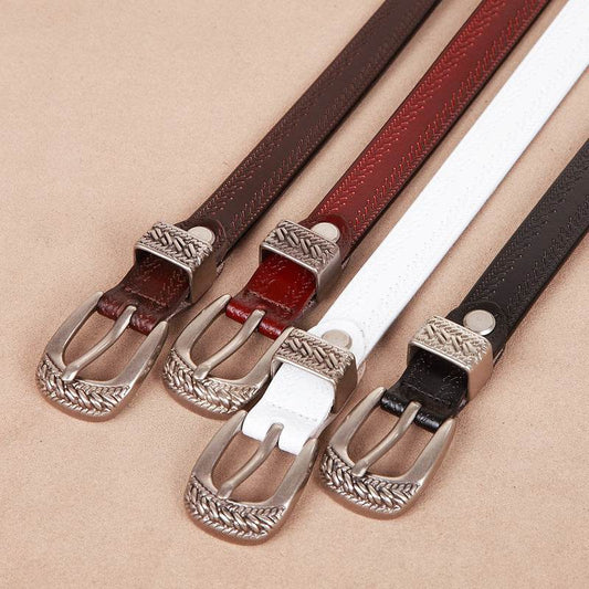 Women's Casual Pin Buckle Belt - Stylish Leather for Fall & Winter - Buy Center
