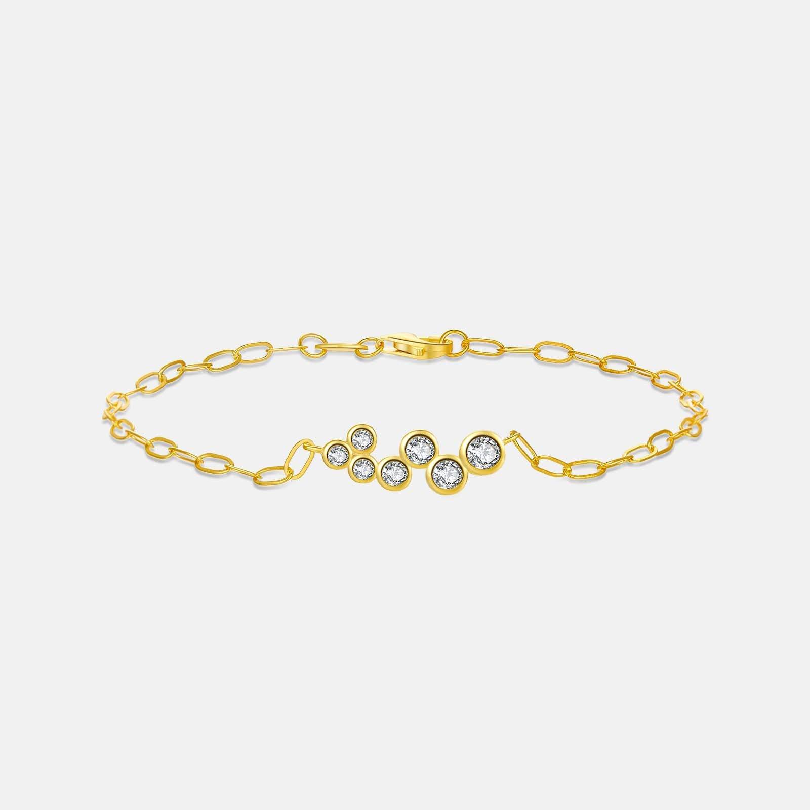 Buy Center Retro Diamonds Necklace & Bracelet Set for Women - Fashion Jewelry - Buy Center