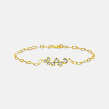 Buy Center Retro Diamonds Necklace & Bracelet Set for Women - Fashion Jewelry - Buy Center