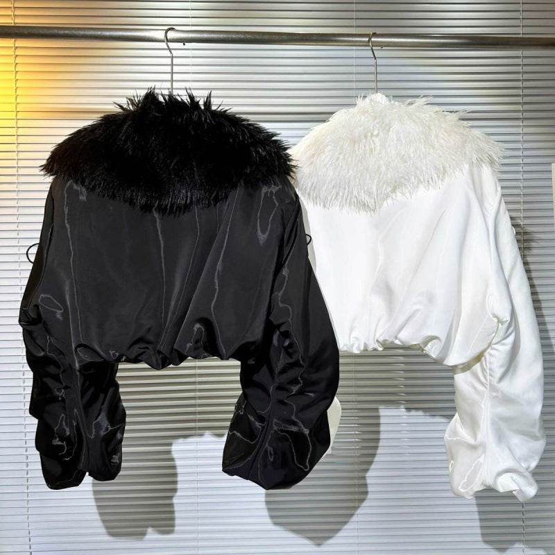 Chic Big Fur Collar Down Jacket - Stylish Women's Winter Coat 2025 - Buy Center
