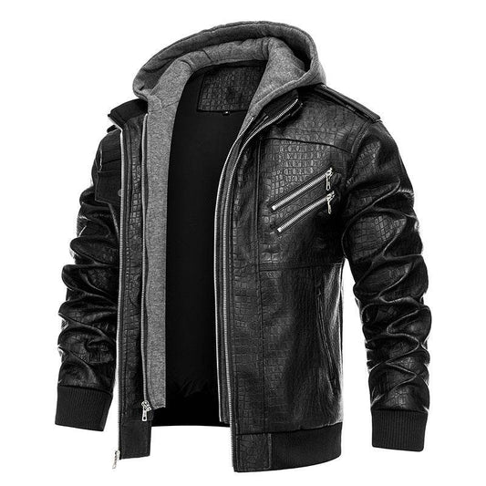 Men's PU Leather Coat - Stylish Retro Fashion Jacket for Winter 2025 - Buy Center