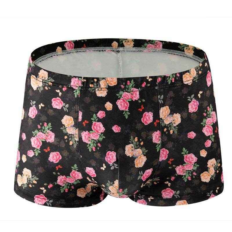Multi-Color Rose Boxers - Premium Milk Silk, Comfortable & Breathable