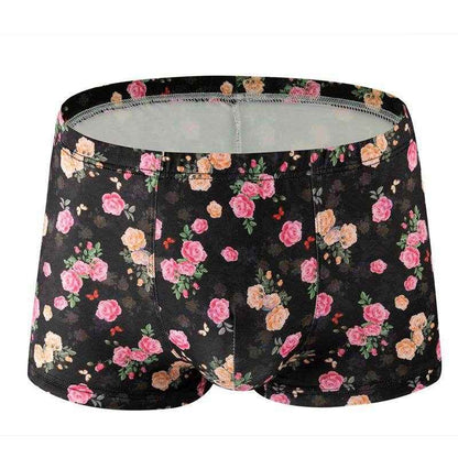 Multi-Color Rose Boxers - Premium Milk Silk, Comfortable & Breathable