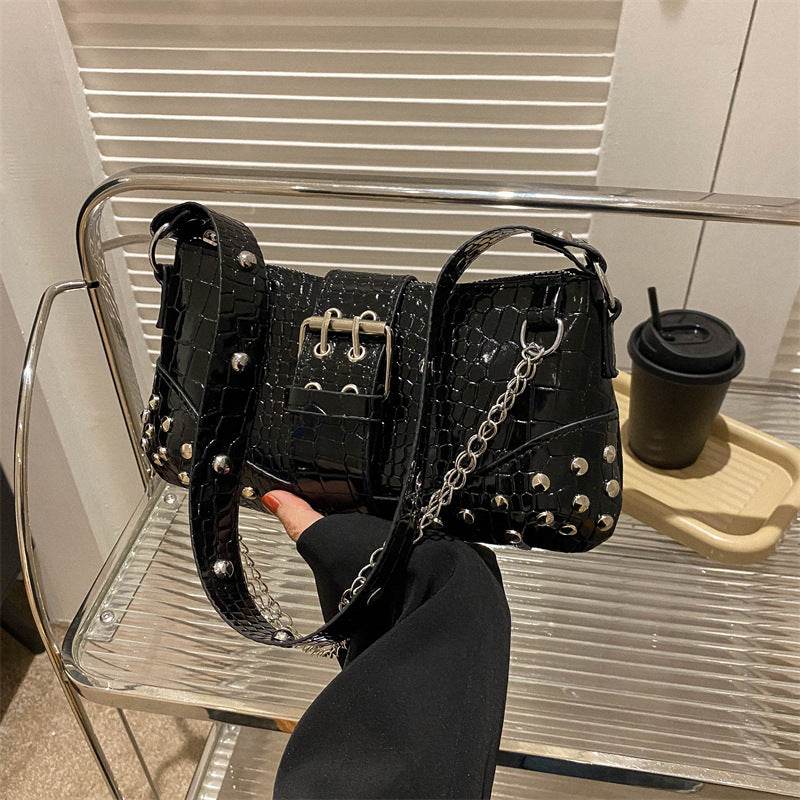 Fashionable Texture Shoulder Handbag - Stylish Urban Design for Commuters - Buy Center