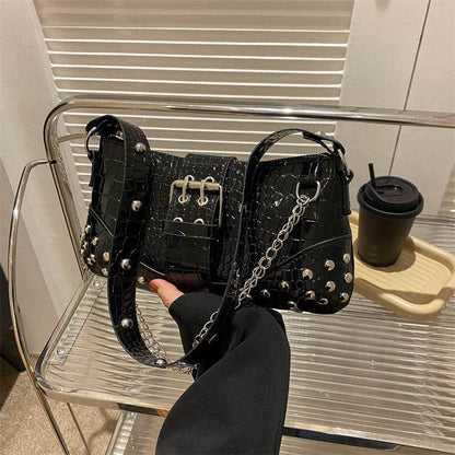 Fashionable Texture Shoulder Handbag - Stylish Urban Design for Commuters - Buy Center