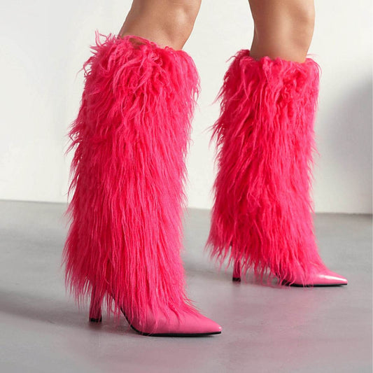 Stylish Stiletto Heel Women's High Boots - Sizes 33-46 for Autumn/Winter - Buy Center