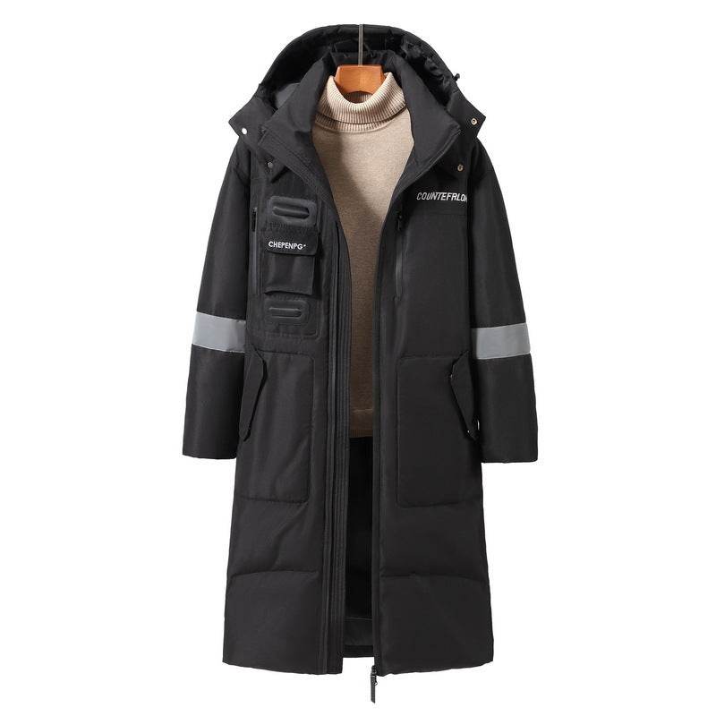 Men's Cold-Proof Down Jacket - Stylish, Below-Knee Winter Outerwear - Buy Center