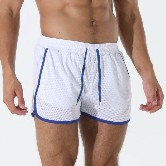 Men's Quick-Drying Mesh Shorts - Stylish Solid Colors for Sports - Buy Center
