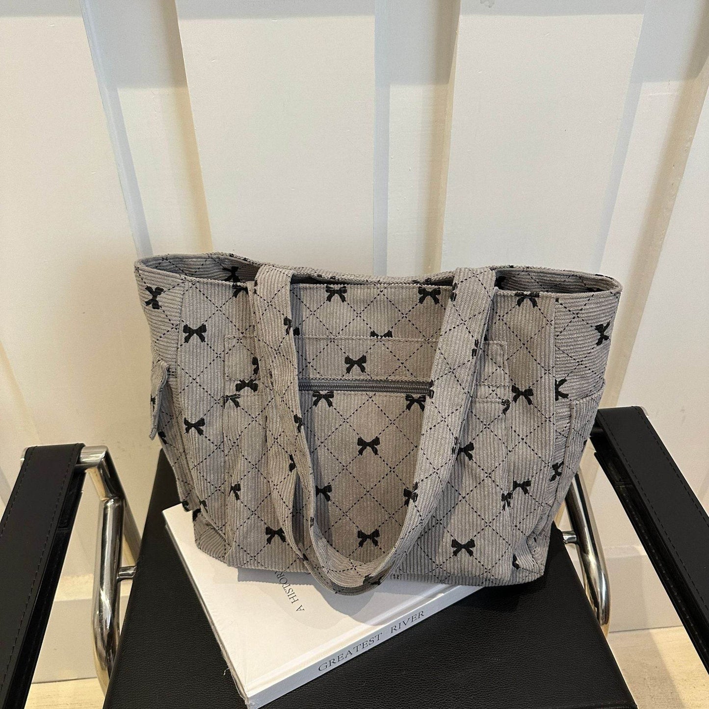 Buycenter Simple Stylish Underarm Tote Bag - Trendy Canvas Clutch - Buy Center