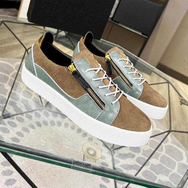 European Station Men's Cowhide Fashion Shoes - Casual Vulcanize Style 2025 - Buy Center
