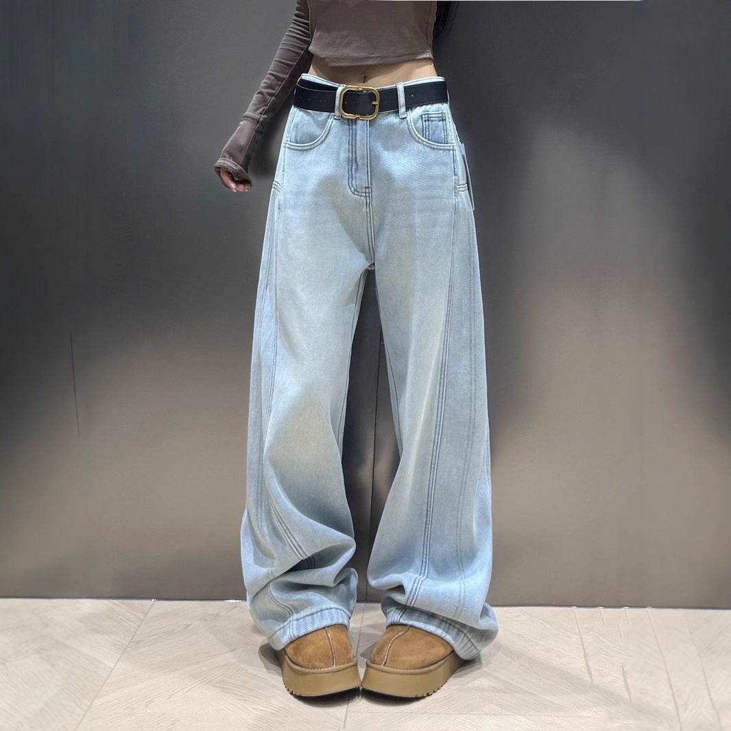 Drooping Slimming Wide Leg Pants - Stylish High Waist Loose Fit 2025 - Buy Center