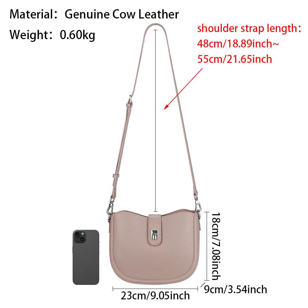 Vintage Saddle Women's Shoulder Messenger Bag - Stylish Cowhide Leather - Buy Center
