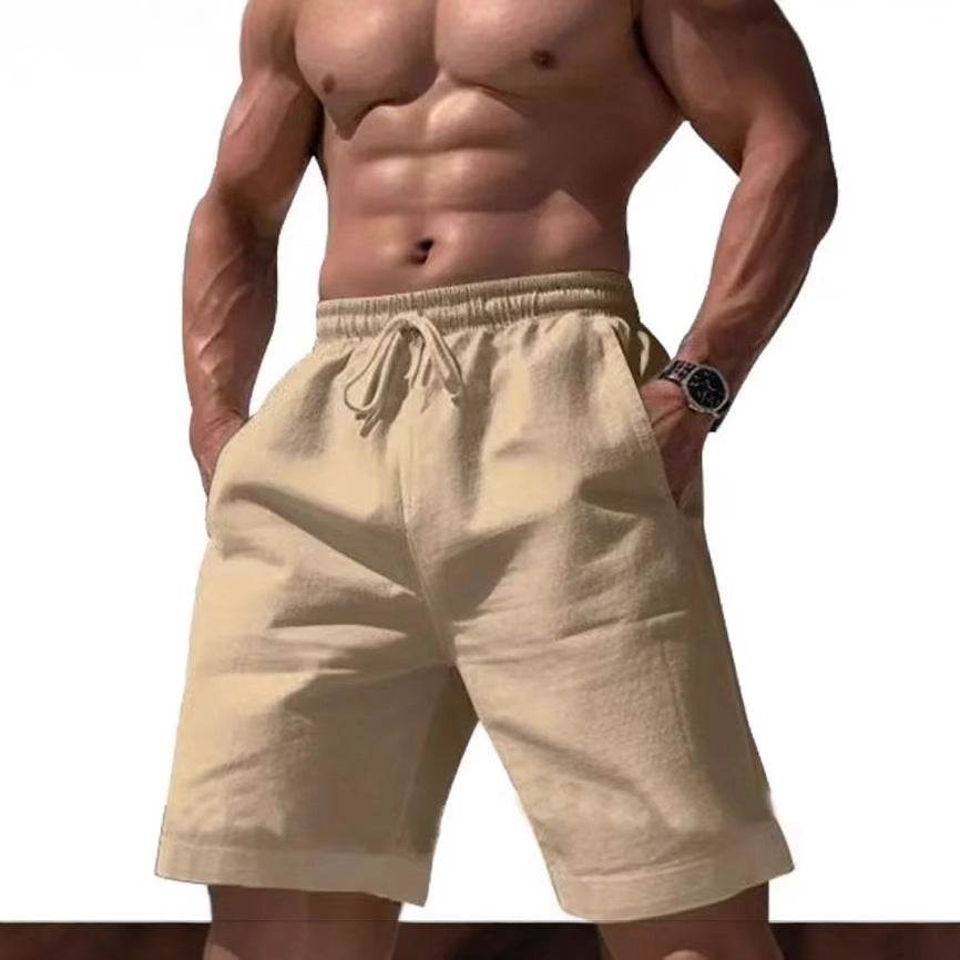 Season Loose Linen Cotton Shorts - Stylish Casual Summer Fit for Men - Buy Center