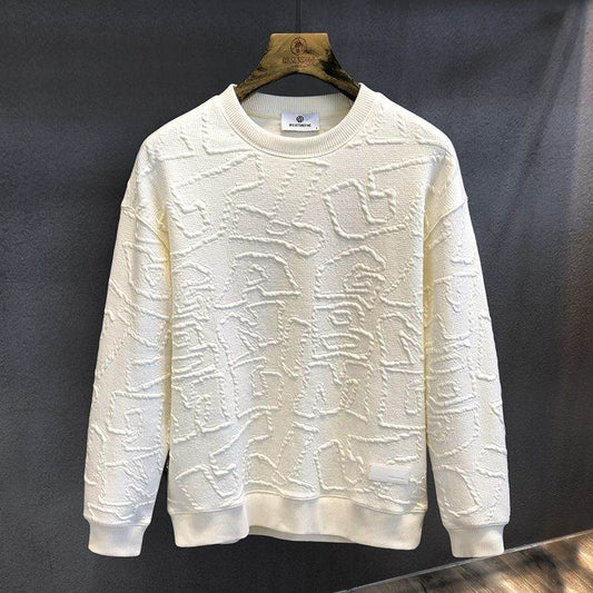 Buycenter Men's Autumn Round Neck Sweater - Slim Fit Cotton Styles - Buy Center