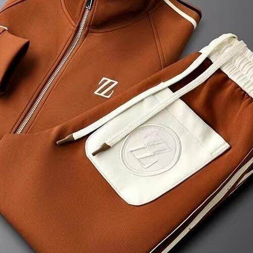 Men's Stand Collar Sportswear Suit - Stylish Coat & Trousers Set 2025 - Buy Center
