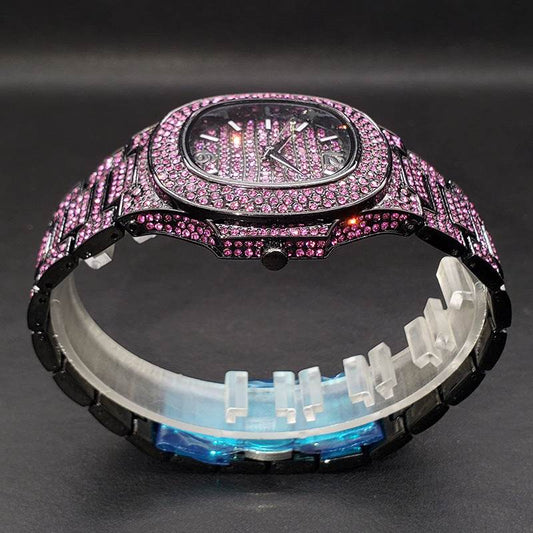 Buycenter Full Diamond Rap Hip Hop Watch - Trendy Urban Style 2025 - Buy Center