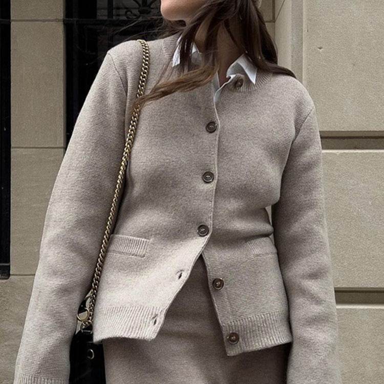 Women's Slim Fit Cropped Cardigan Coat - Stylish & Versatile Fashion 2025 - Buy Center