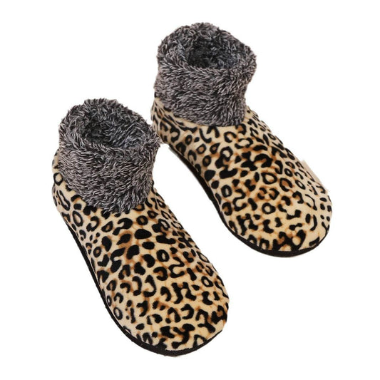 Plus Size Leopard Print Socks - Warm & Cozy Style for Women - Buy Center