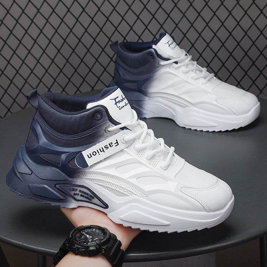 Men's Casual High-Top Sports Shoes - Thick Bottom, Wear-Resistant Design - Buy Center