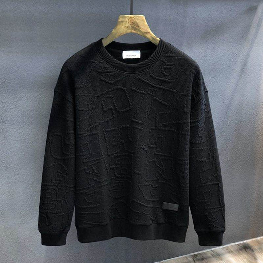 Buycenter Men's Autumn Round Neck Sweater - Slim Fit Cotton Styles - Buy Center
