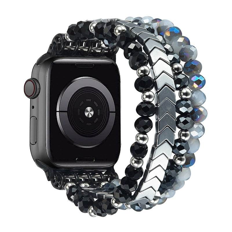 Fashion Crystal Beaded Watch Strap - Stylish & Durable for 38-49mm Watches - Buy Center
