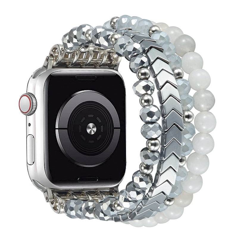 Fashion Crystal Beaded Watch Strap - Stylish & Durable for 38-49mm Watches - Buy Center