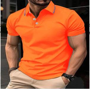Men's Classic Plaid Striped Polo Shirt - Short Sleeve Golf Style - Buy Center