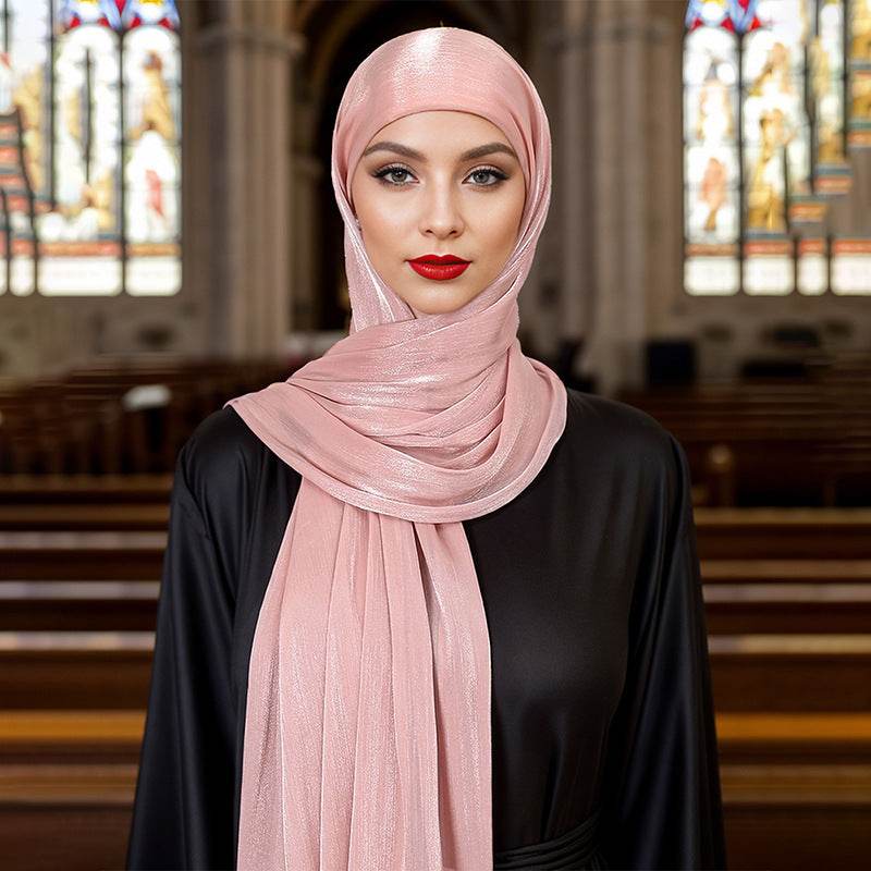 Bright Silk Island One-Piece Headscarf - Lightweight & Stylish for Any Occasion - Buy Center