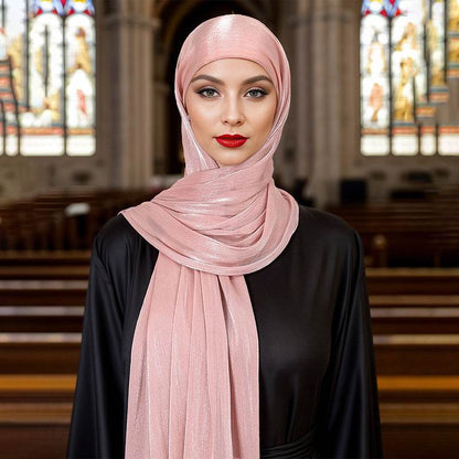 Bright Silk Island One-Piece Headscarf - Lightweight & Stylish for Any Occasion - Buy Center