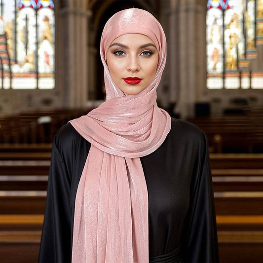 Bright Silk Island One-Piece Headscarf - Lightweight & Stylish for Any Occasion - Buy Center