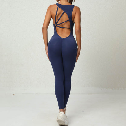 Buycenter Women's One-Piece Sleeveless Yoga Jumpsuit - Comfortable & Stylish - Buy Center