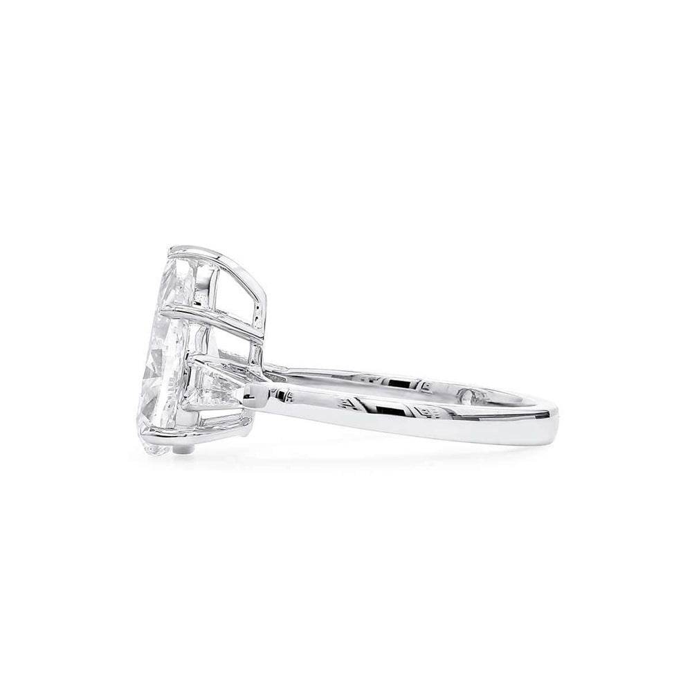 Buycenter S925 Sterling Silver Ring - Women's Elegant Platinum Plated Design - Buy Center