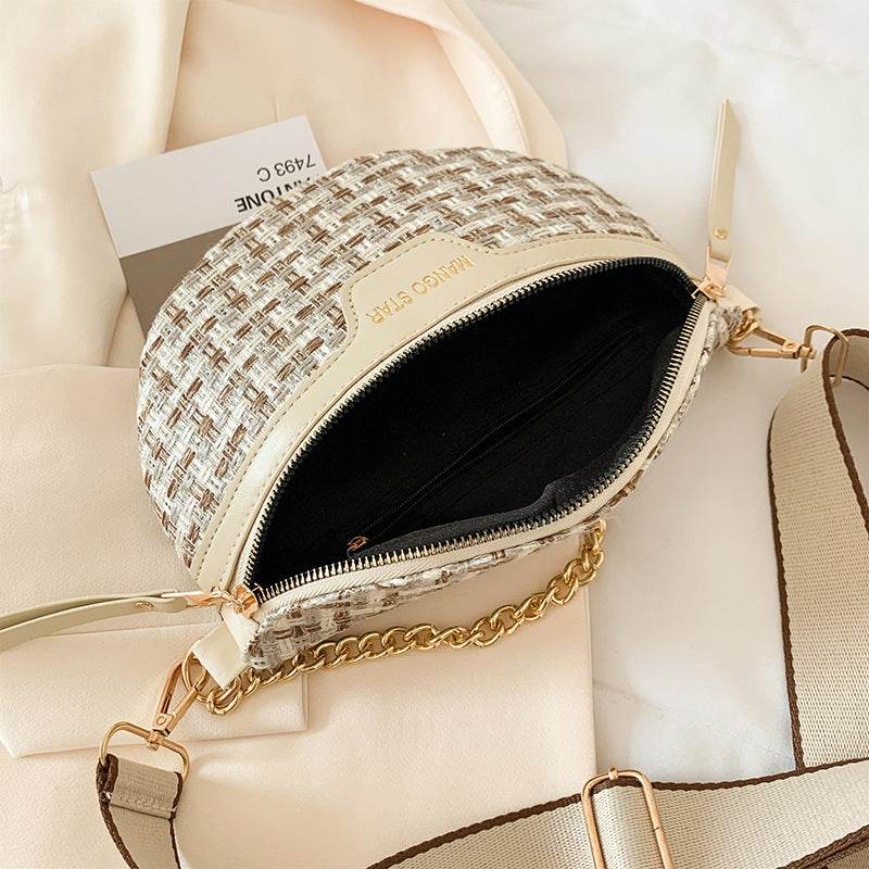Buycenter Women's Fashion Shoulder Bag - Soft Polyester, Woven Design - Buy Center