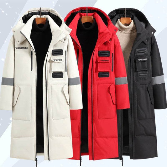 Men's Cold-Proof Down Jacket - Stylish, Below-Knee Winter Outerwear - Buy Center