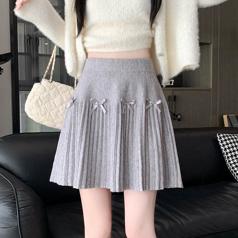 Fashion Personalized Knitted Skirt - Versatile Pleated Design for Women - Buy Center