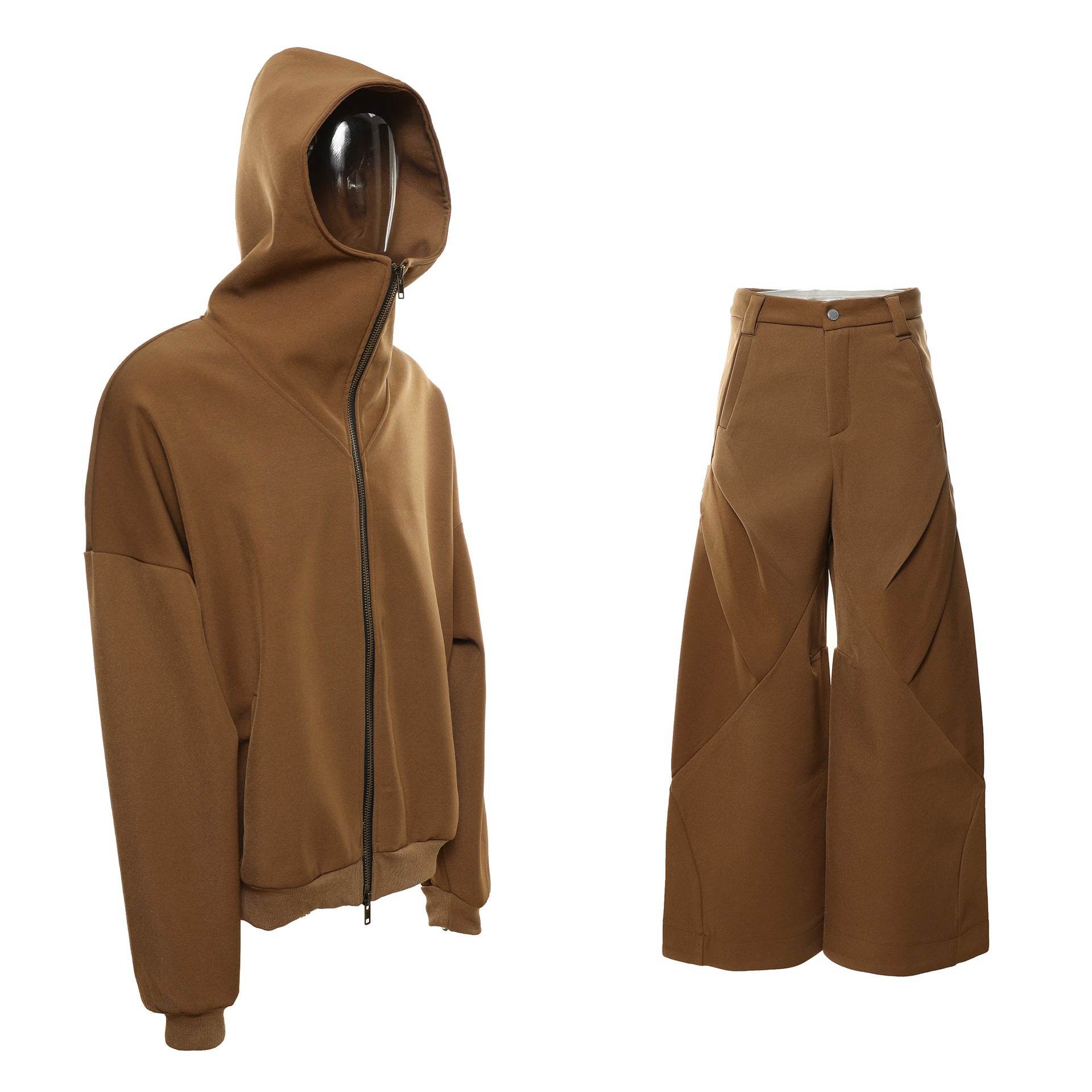 Maillard Niche Wide Hooded Jacket - Stylish Trench Coat for Every Season - Buy Center