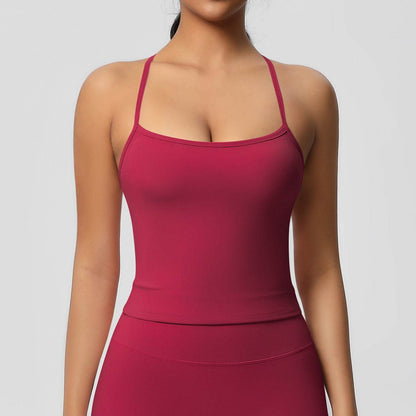 Buycenter Double-Sided Tight Beauty Exercise Vest - Maroon & Black Options - Buy Center