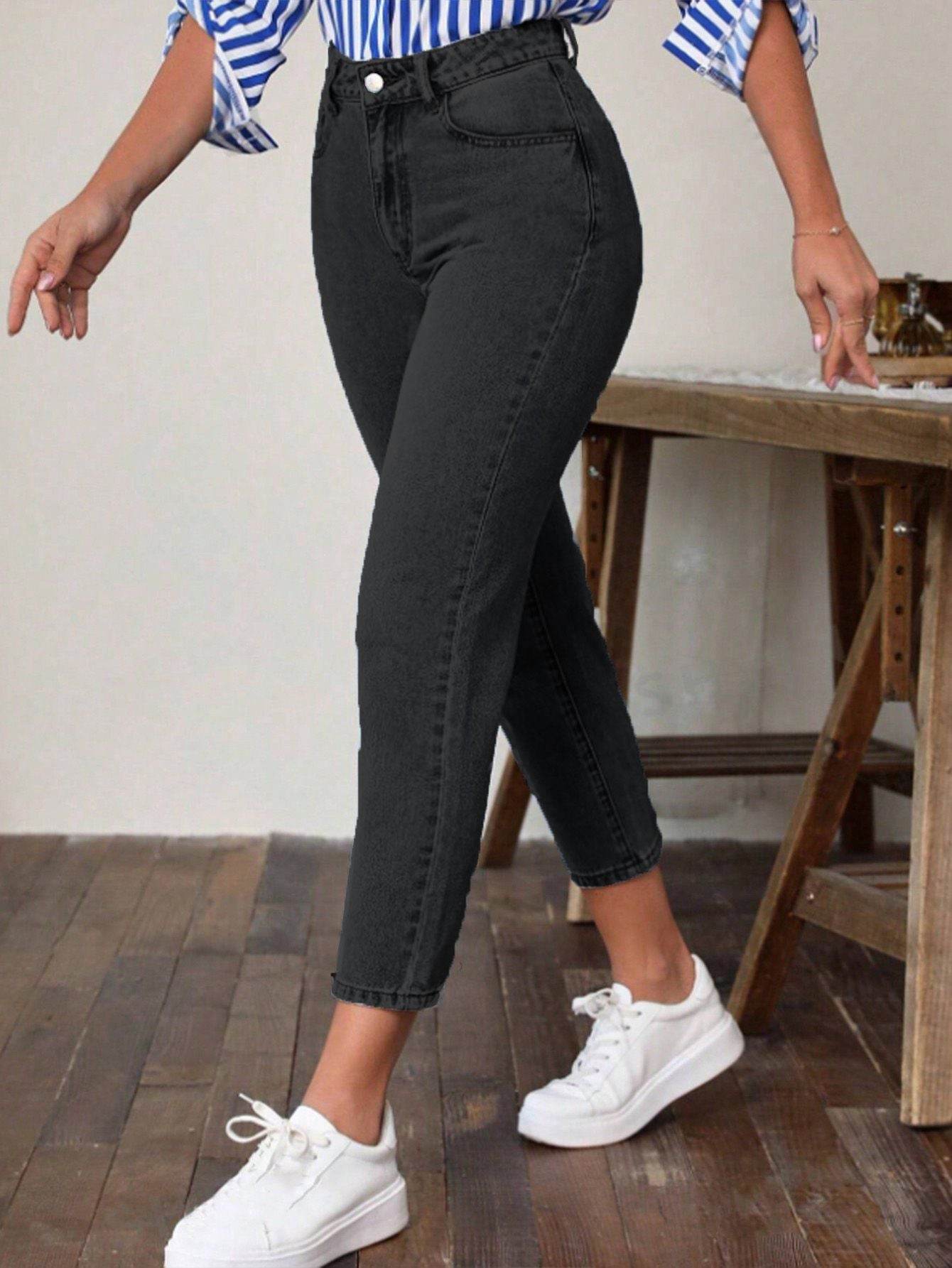 Retro High Waist Stretch Skinny Jeans for Women - Eco-Friendly Fashion 2025 - Buy Center