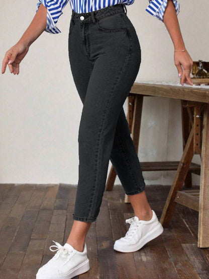 Retro High Waist Stretch Skinny Jeans for Women - Eco-Friendly Fashion 2025 - Buy Center