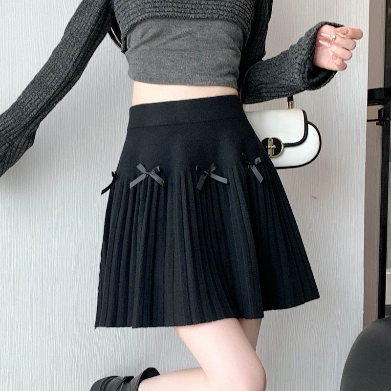 Fashion Personalized Knitted Skirt - Versatile Pleated Design for Women - Buy Center