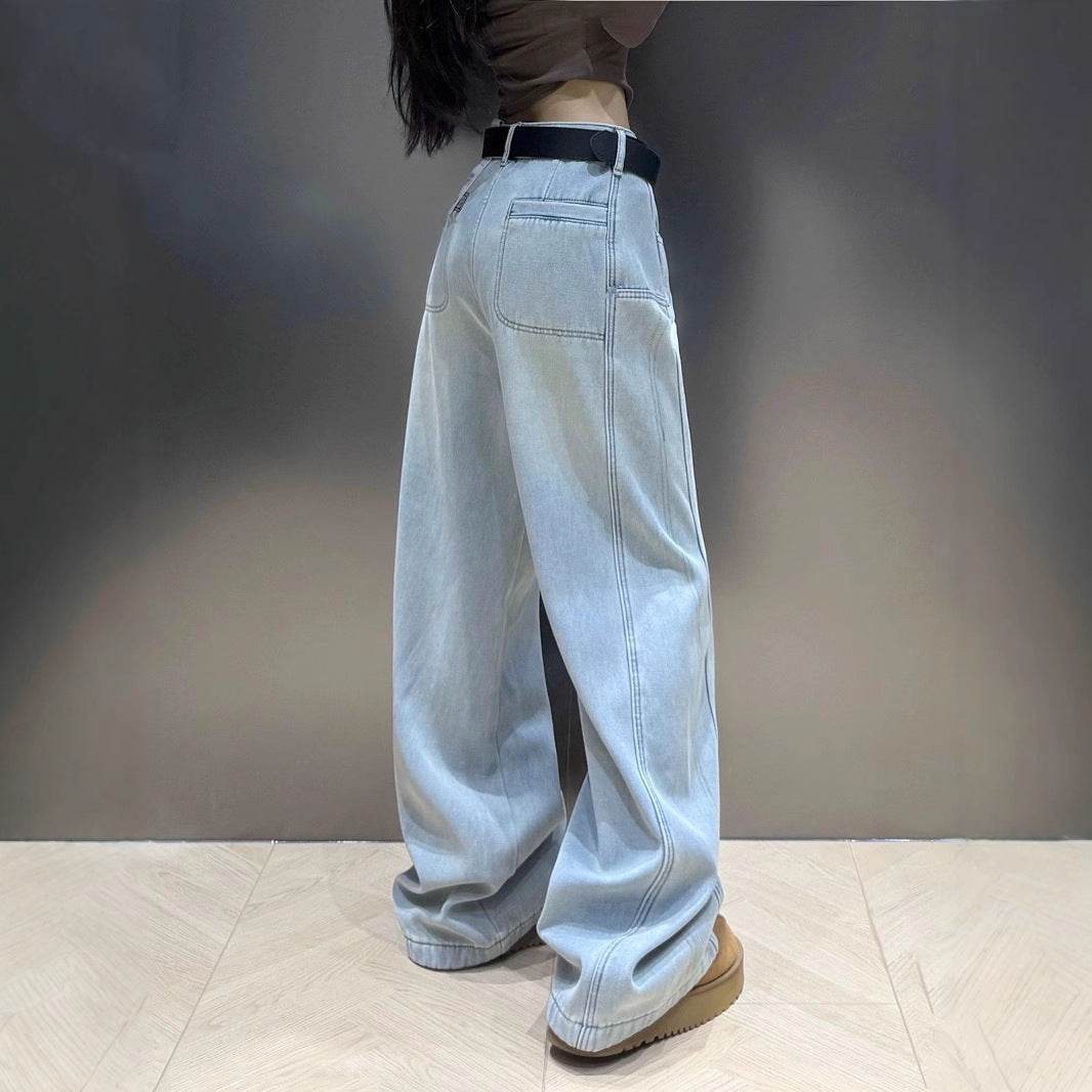 Drooping Slimming Wide Leg Pants - Stylish High Waist Loose Fit 2025 - Buy Center