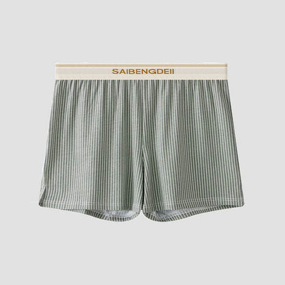 Men's Plus Size Cotton Stripes Boxer - Breathable & Comfortable Essential - Buy Center