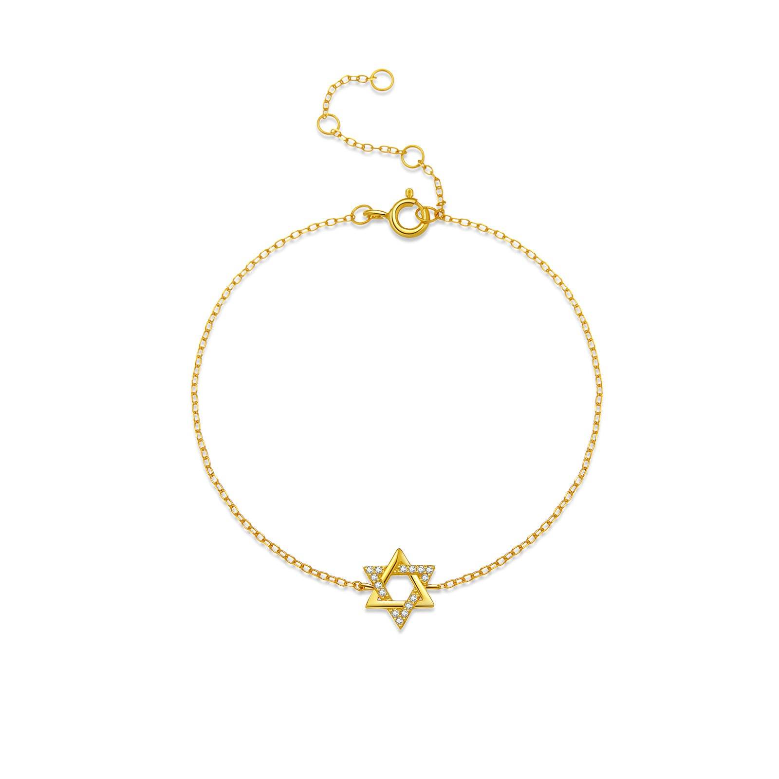 Buycenter S925 Sterling Silver Hexagonal Star Bracelet - Affordable Luxury - Buy Center