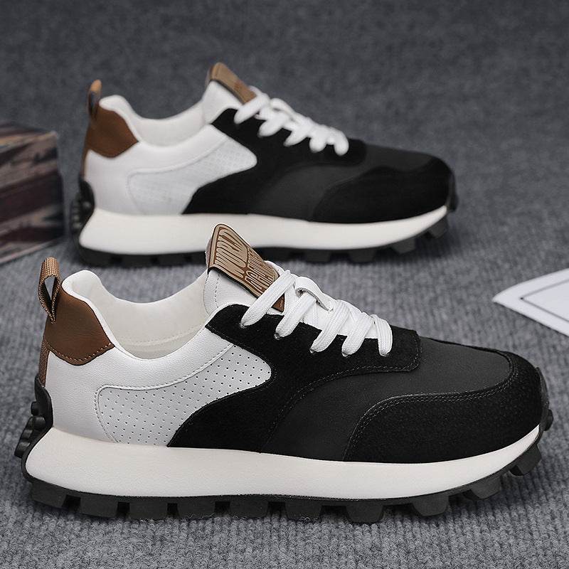 Buy Center Men's Casual Leather Dad Shoes - Breathable, Lightweight Design - Buy Center