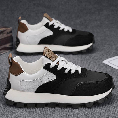 Buy Center Men's Casual Leather Dad Shoes - Breathable, Lightweight Design - Buy Center